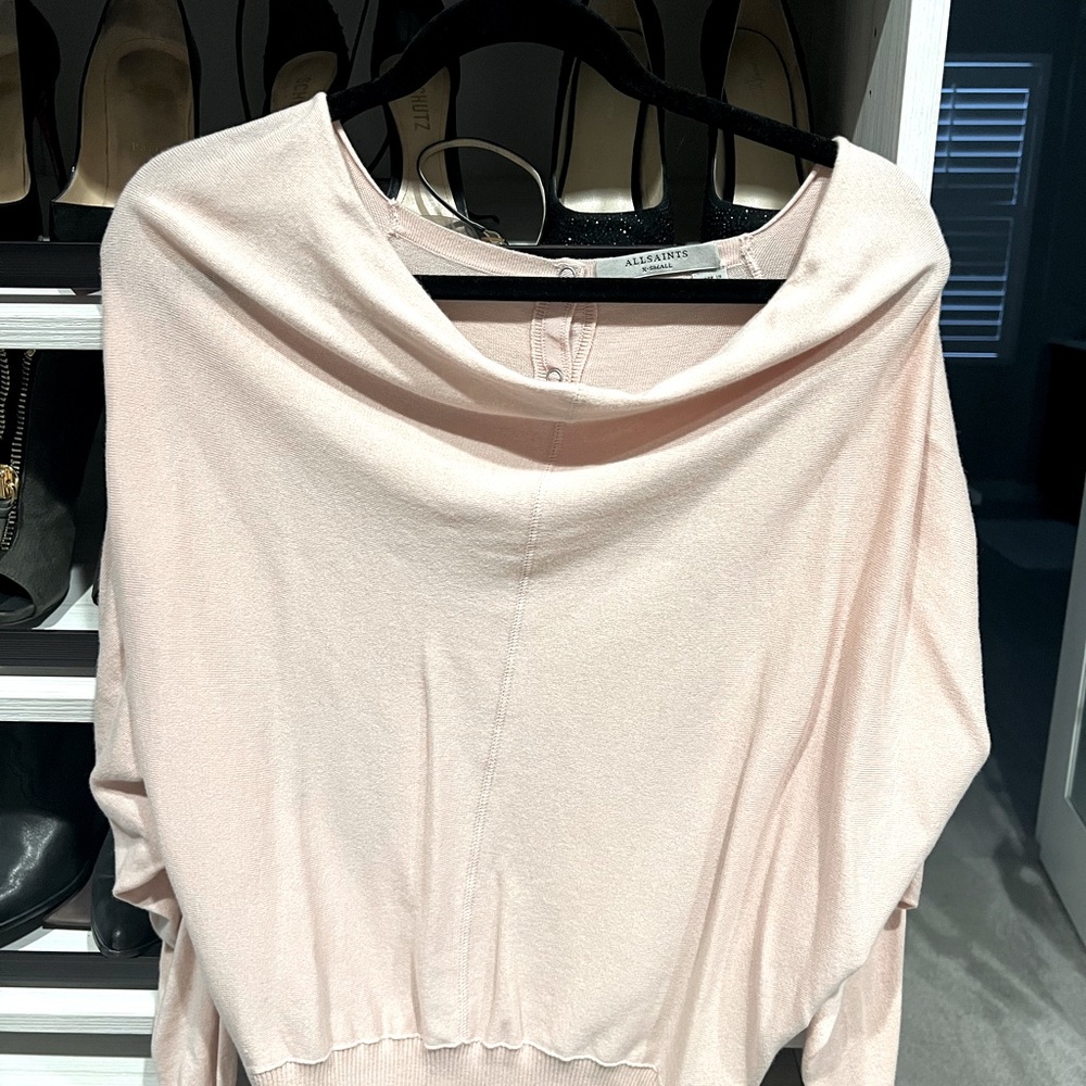 All Saints Blush Pink Sweater XS